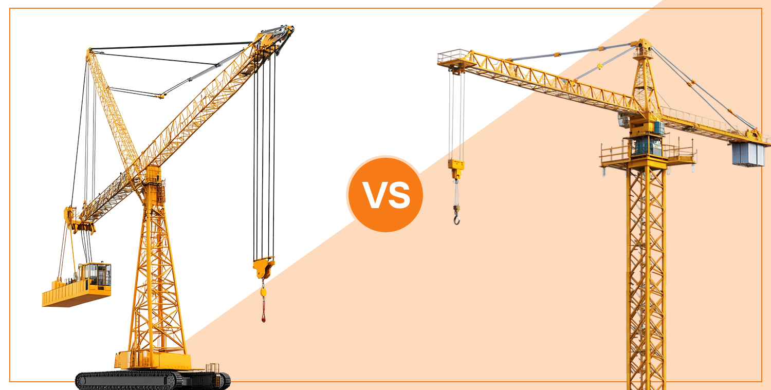 Derrick Crane Vs Tower Crane