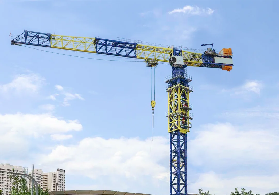 Tower crane on site